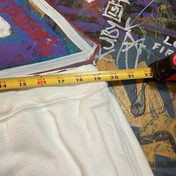 American Eagle 917 RTM Fleece Shorts w Half-Embroidered, Half-Printed Logo (L/G) - Picture 7 of 12